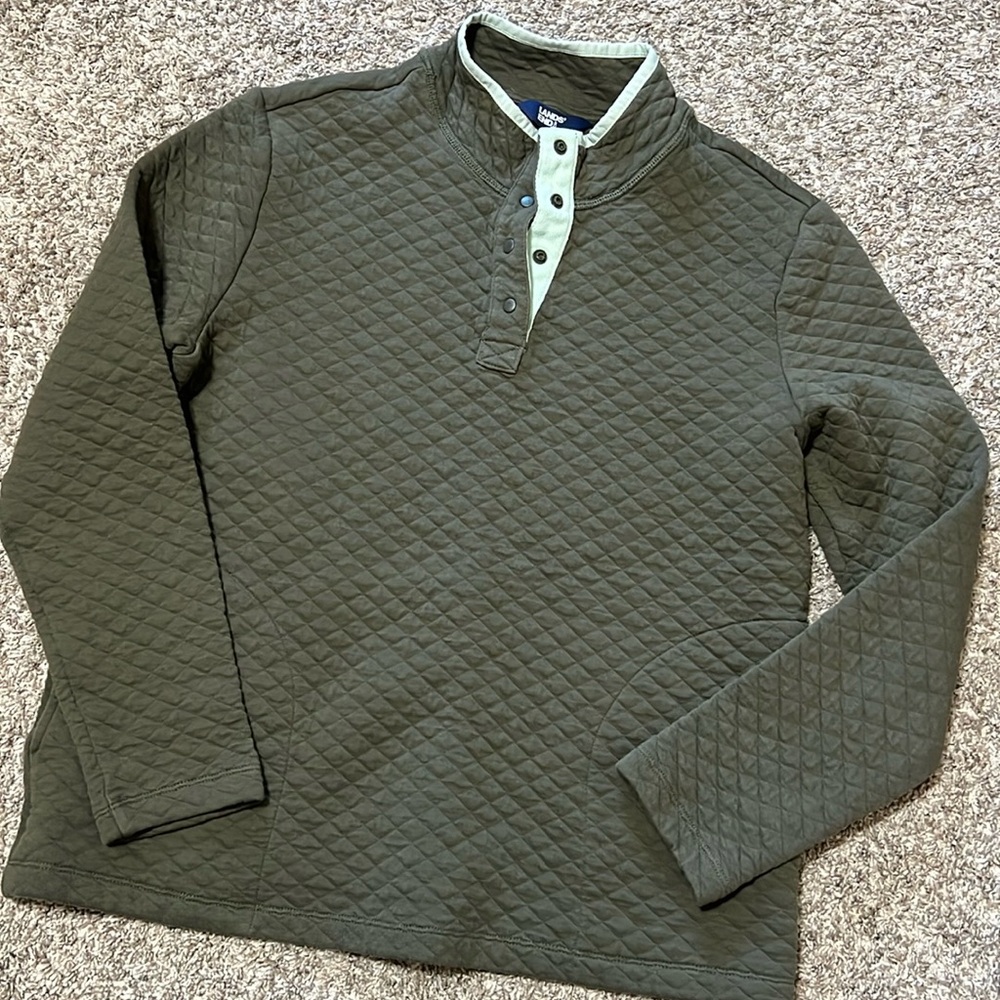 Lands’End quilted sweatshirt